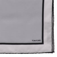 Tom Ford Mens Silver Pocket Square