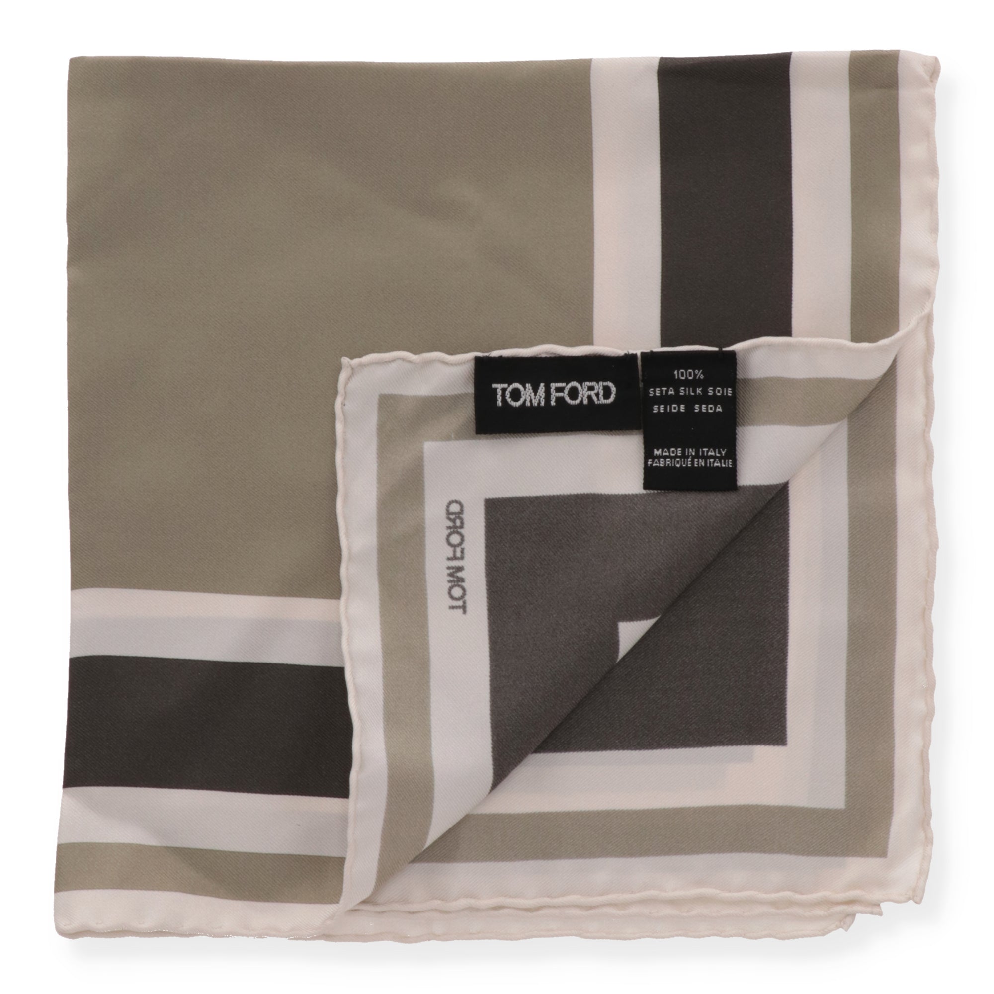 Tom Ford Mens Brown Pocket Square