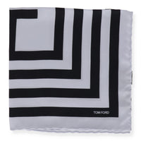 Tom Ford Mens Light Blue Pocket Square