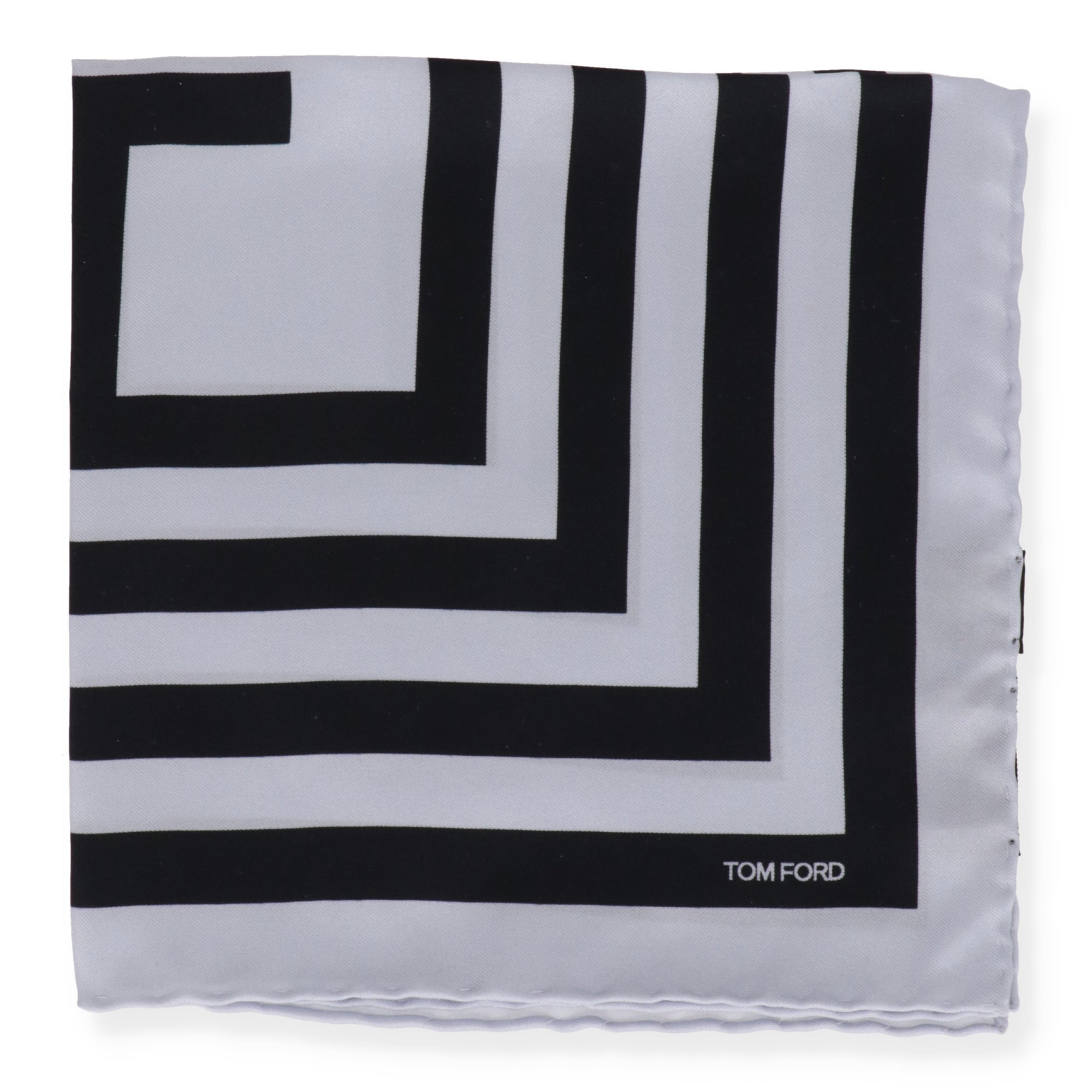 Tom Ford Mens Light Blue Pocket Square