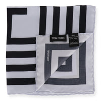 Tom Ford Mens Light Blue Pocket Square