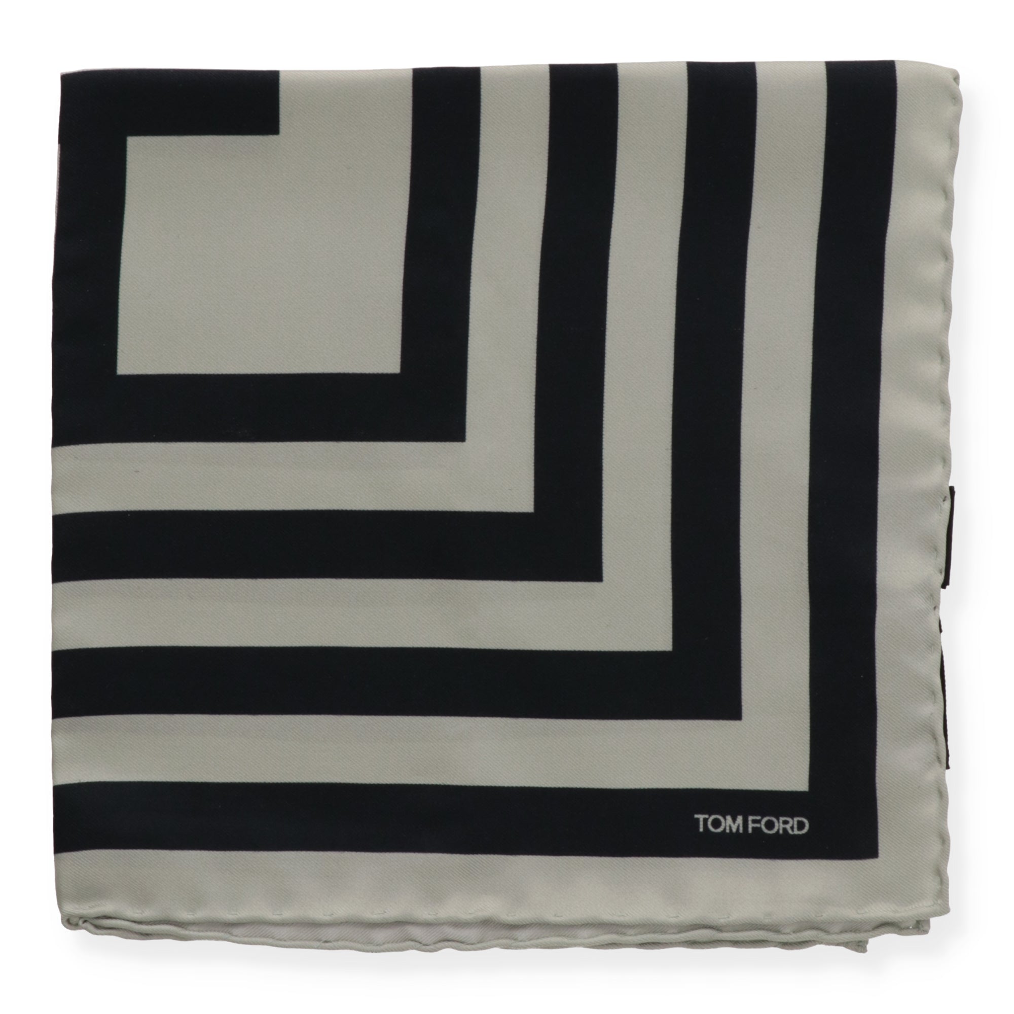 Tom Ford Mens Light Green Pocket Square