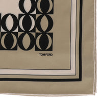 Tom Ford Mens Light Beige Pocket Square