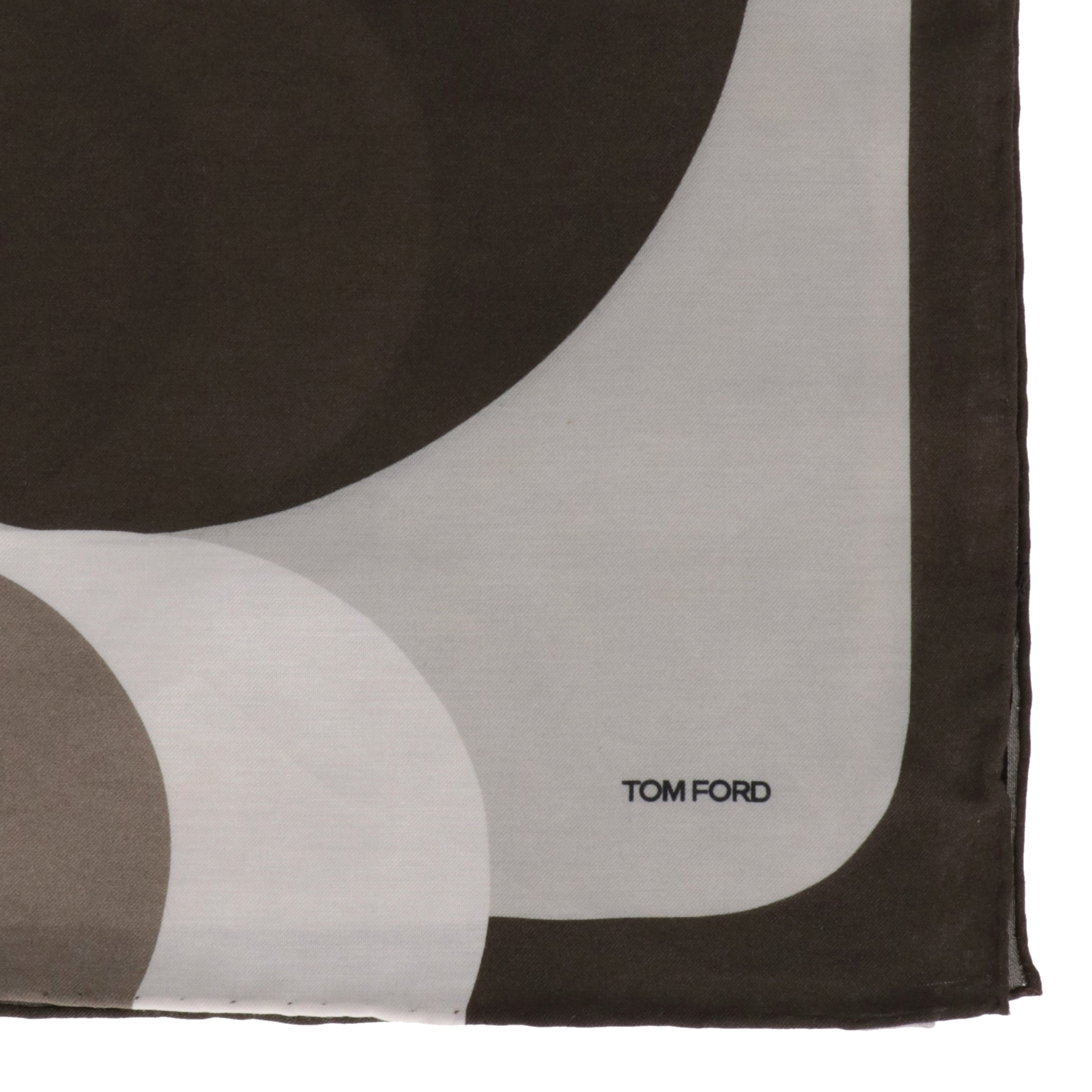 Tom Ford Mens Green Pocket Square