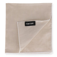 Tom Ford Mens Grey Pocket Square