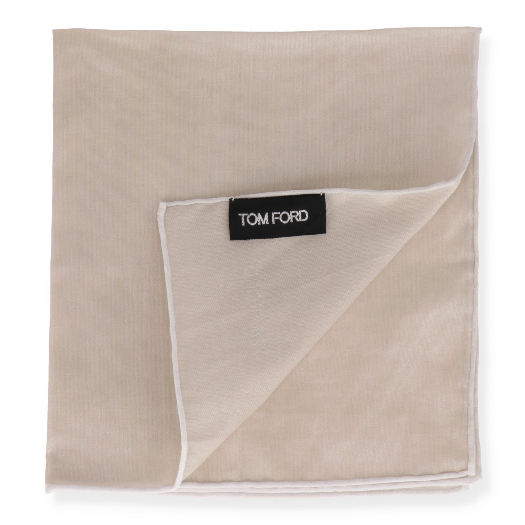 Tom Ford Mens Grey Pocket Square