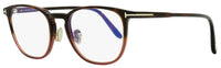 Tom Ford TF5700B Blue Block Eyeglasses 054 Havana/Burgundy 54mm FT5700 Havana Burgundy