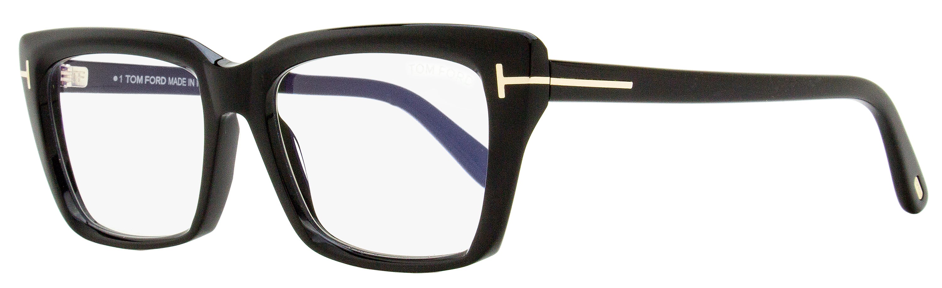 Tom Ford Blue Block Eyeglasses TF5894-B 001 Black 56mm FT5894 Black