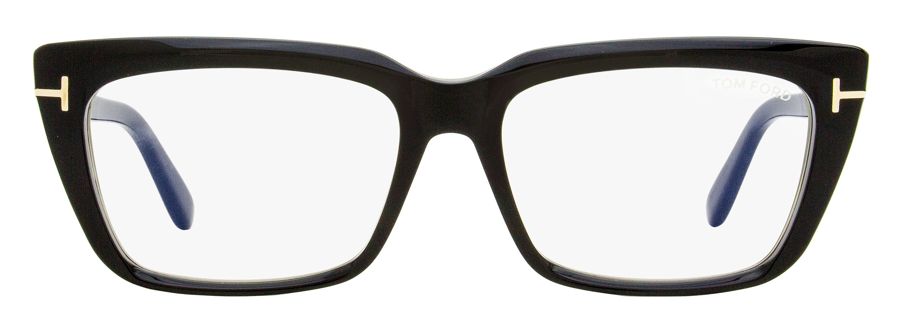 Tom Ford Blue Block Eyeglasses TF5894-B 001 Black 56mm FT5894
