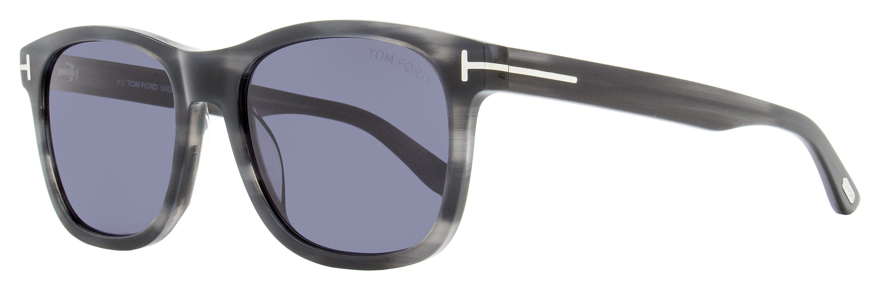 Tom Ford Eric-02 Sunglasses TF595 20A Gray Horn 55mm FT0595 Gray Horn