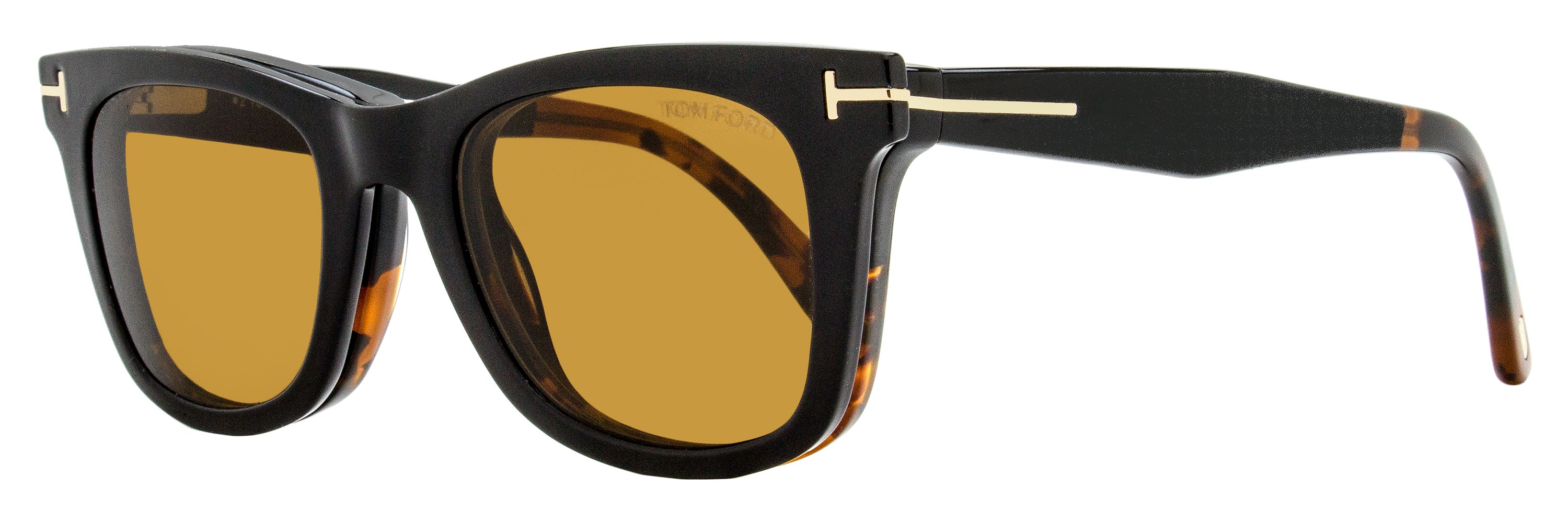 Tom Ford Magnetic Clip-on Eyeglasses TF5970-B 005 Black/Havana 50mm FT5970