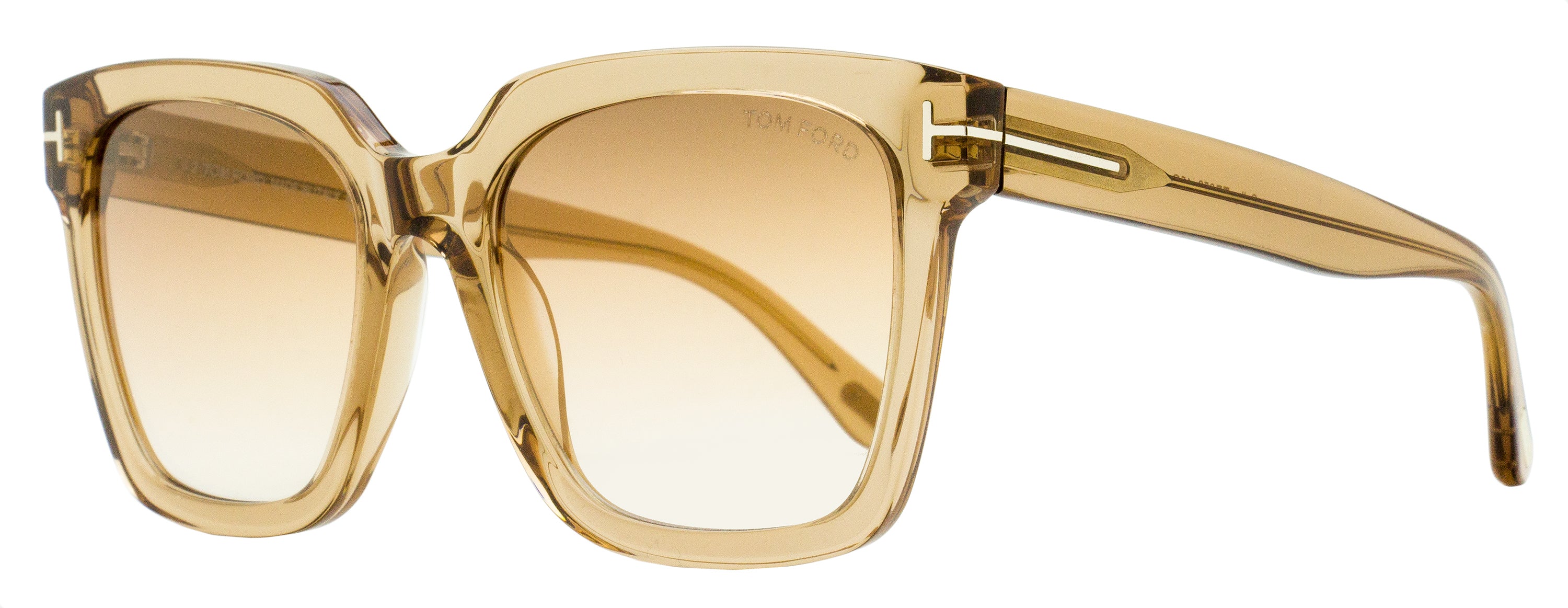 Tom Ford Selby Sunglasses TF952 45G Transparent Brown 55mm FT0952 Transparent Brown