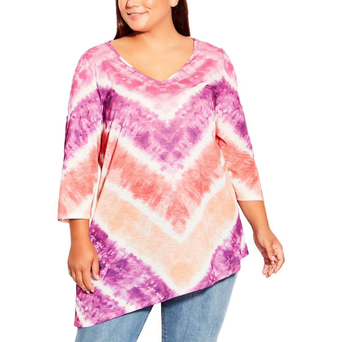 Womens Slub V Neck Pullover Top