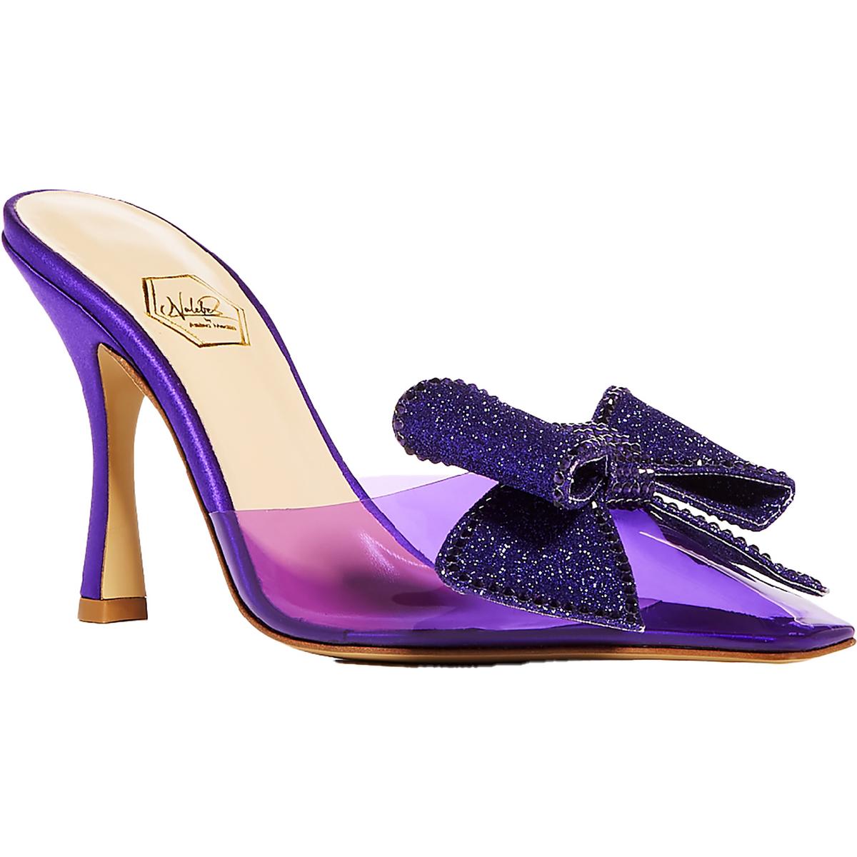 Dimante Mule Womens Bow Slip On Mules