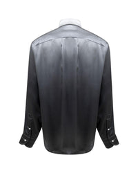 Tom Ford Ombre Silk Dress Shirt Men Gray