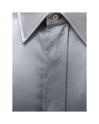 Tom Ford Ombre Silk Dress Shirt Men Gray