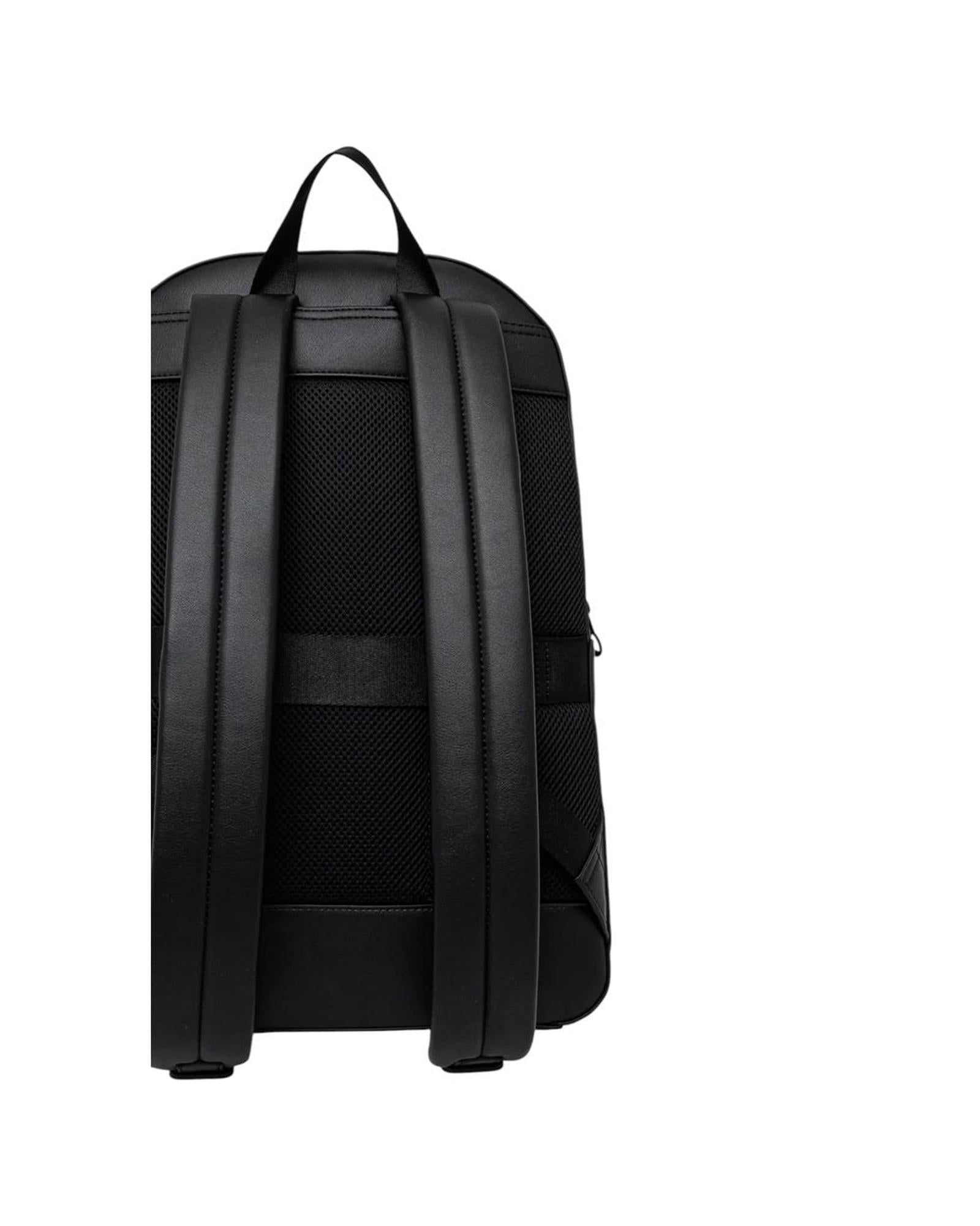 Tommy Hilfiger Polyurethane and Recycled Polyester Backpack Men Black