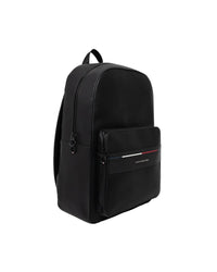Tommy Hilfiger Polyurethane and Recycled Polyester Backpack Men Black