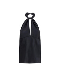 Tom Ford Halter Top Silk Women Black Clothing