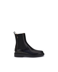 Tod's Leather Ankle Boots Women Black