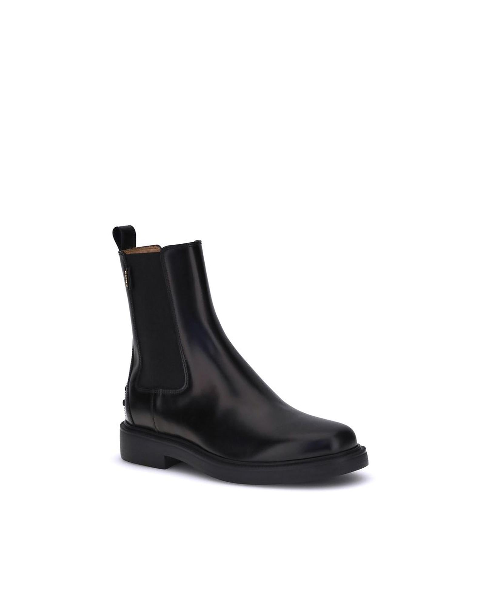 Tod's Leather Ankle Boots Women Black