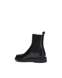 Tod's Leather Ankle Boots Women Black