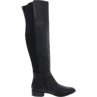 Pam Womens Zipper Ribbed Knit Over-The-Knee Boots