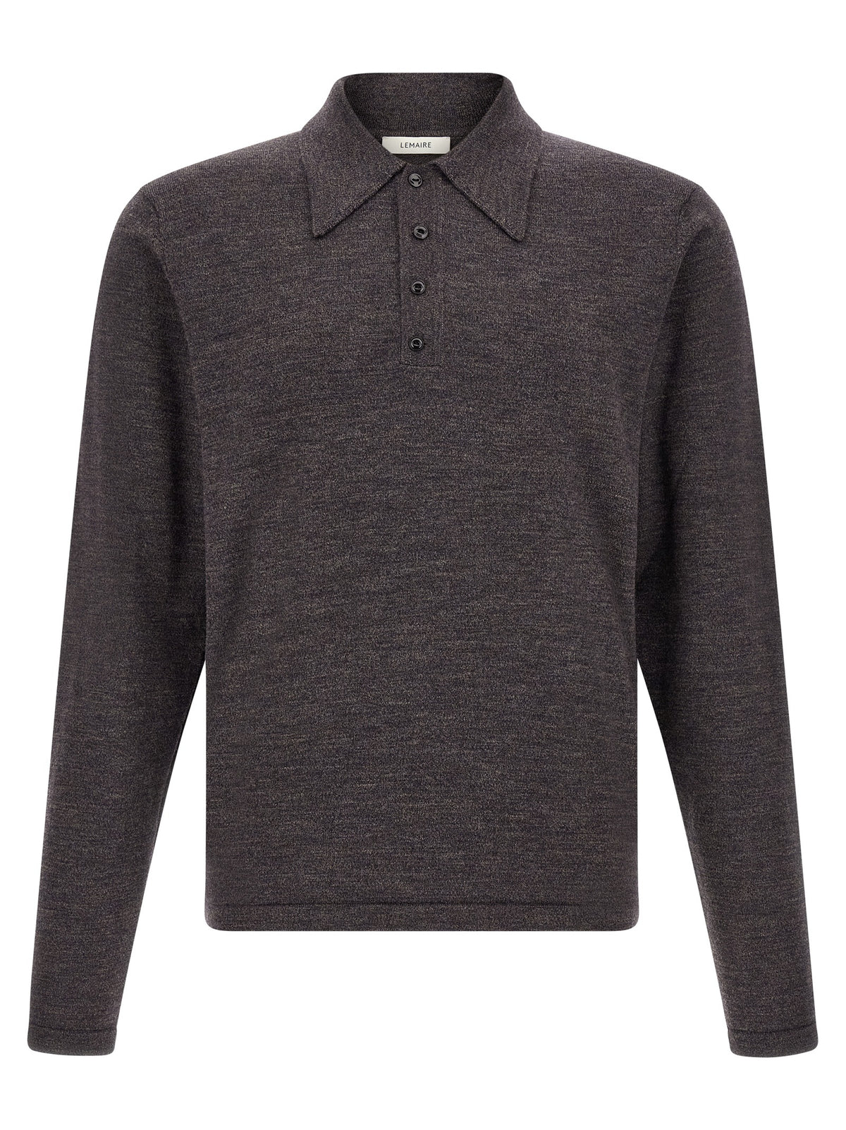 LEMAIRE Lemaire Men Mouliné Wool Polo Shirt