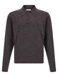 LEMAIRE Lemaire Men Mouliné Wool Polo Shirt