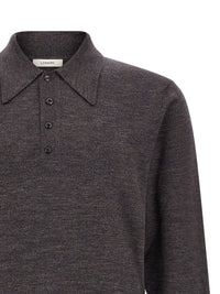 LEMAIRE Lemaire Men Mouliné Wool Polo Shirt