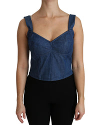 Dolce & Gabbana Denim Corset Top