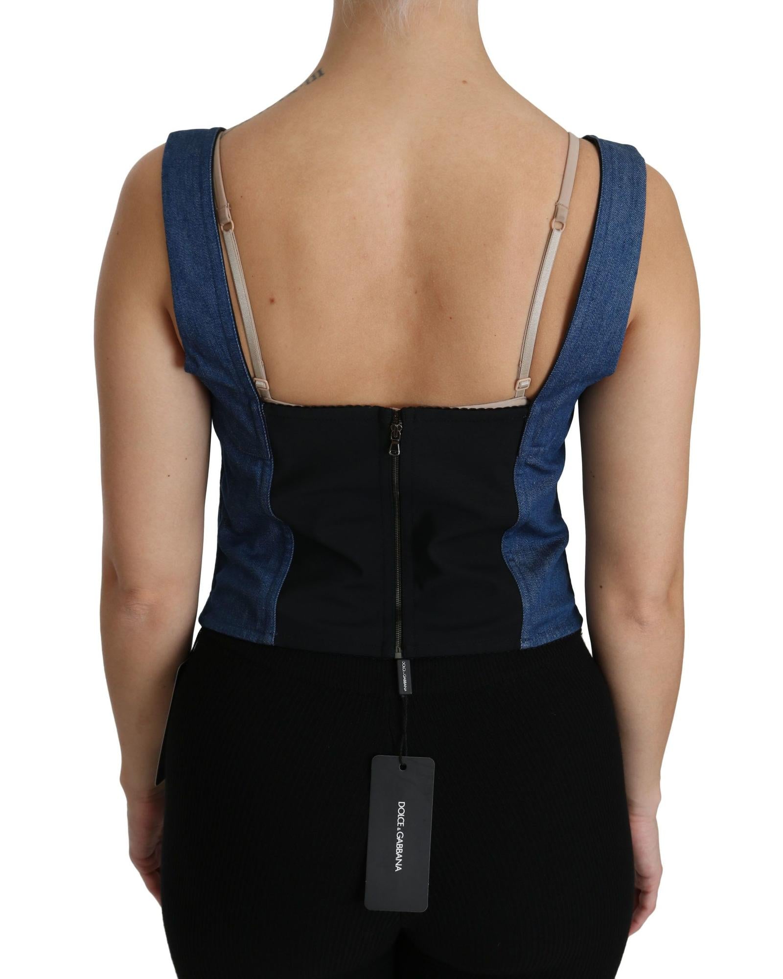 Dolce & Gabbana Denim Corset Top