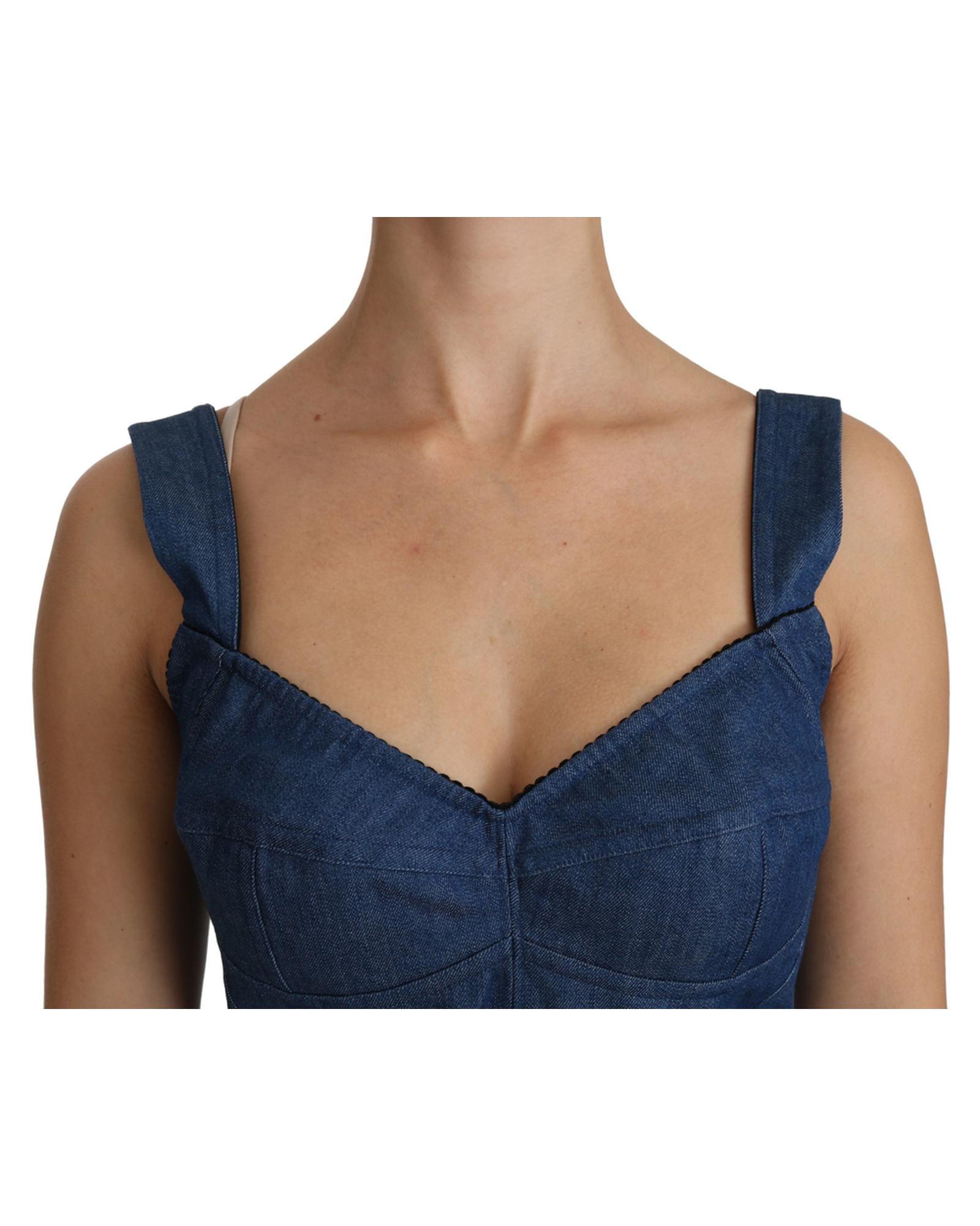 Dolce & Gabbana Denim Corset Top