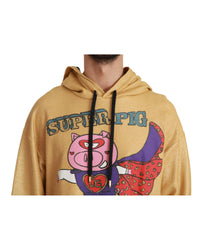 Dolce & Gabbana Men's Super Pig Sweatshirt in Gold