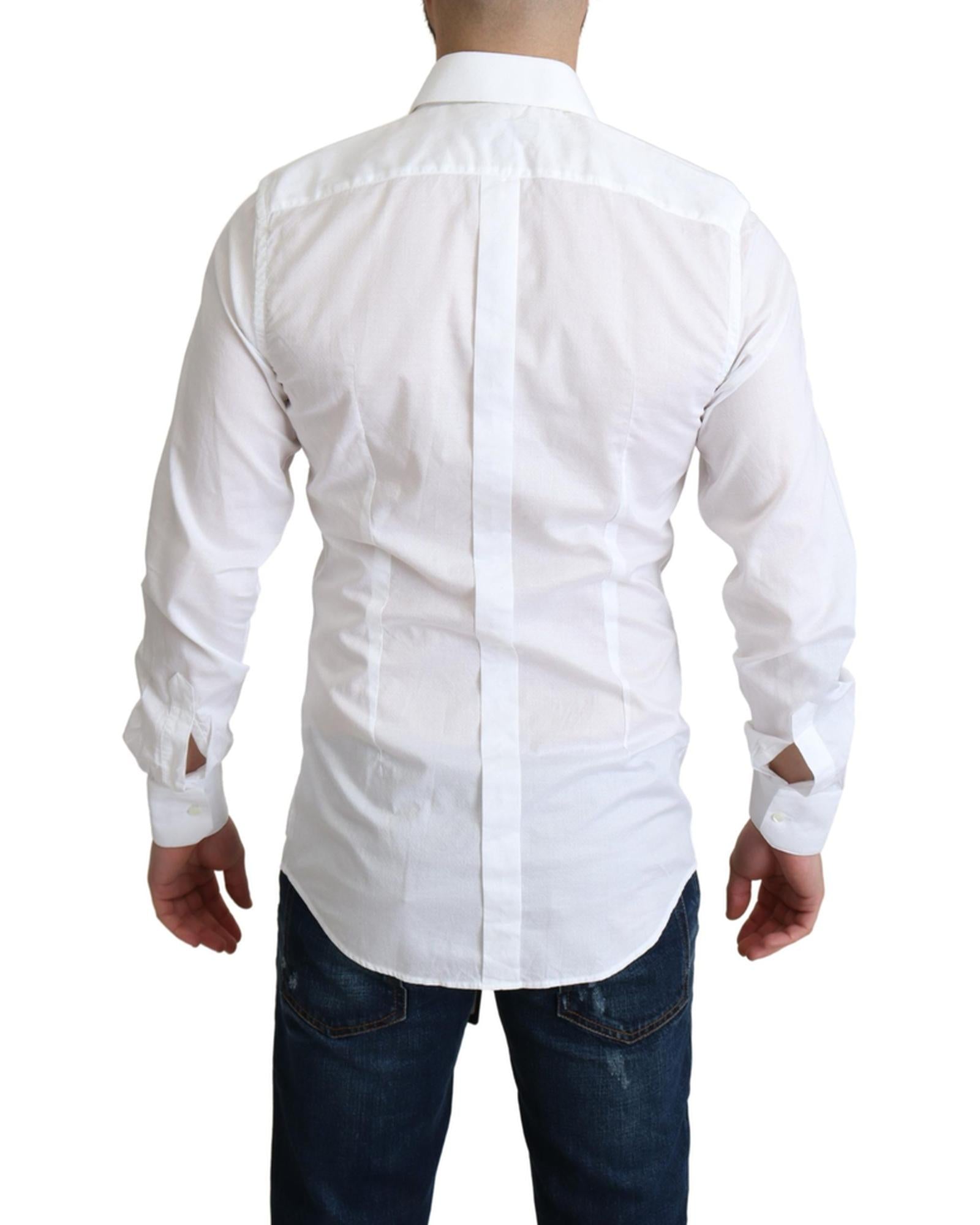 Dolce & Gabbana  Classic Fit Long Sleeve Dress Shirt White
