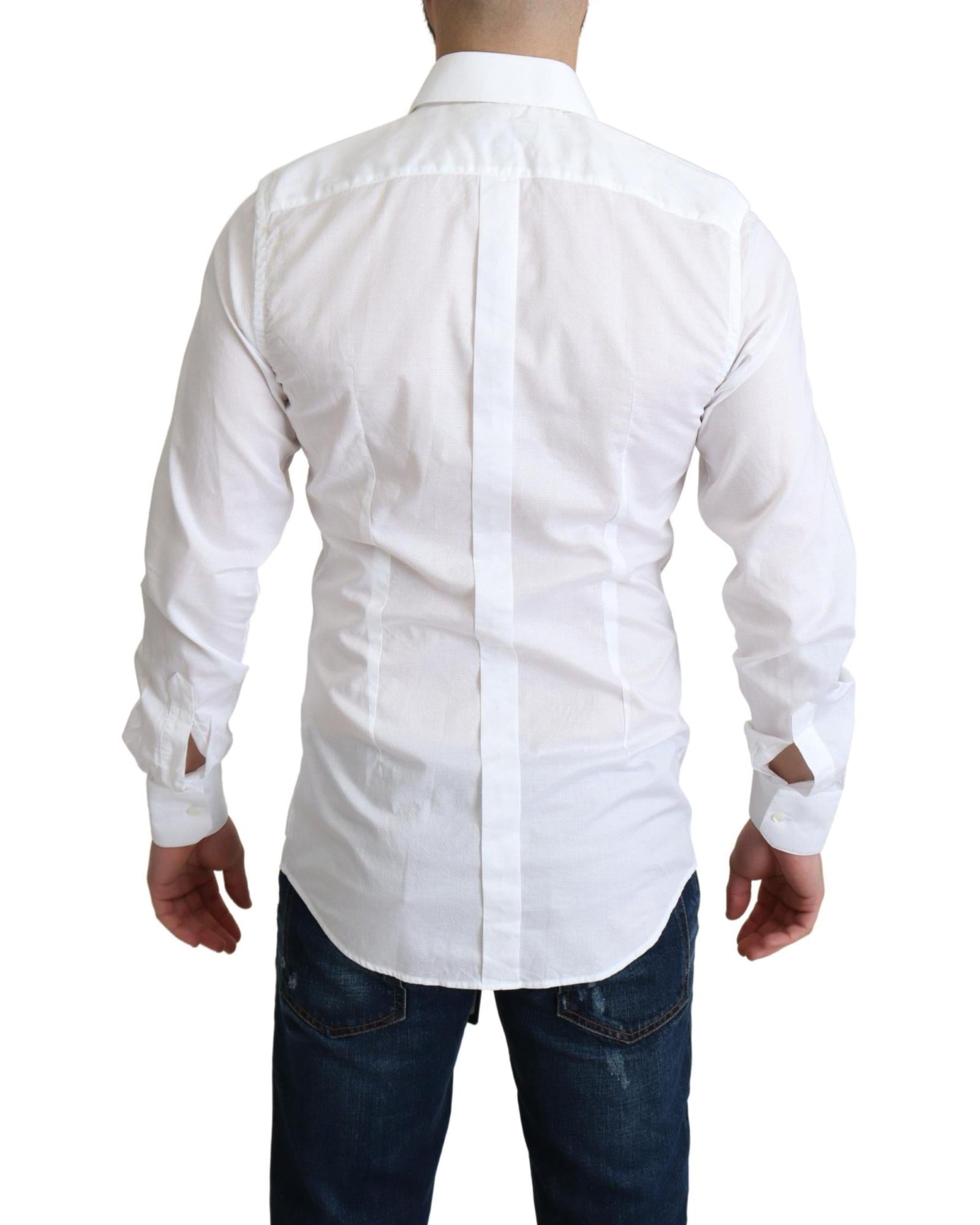 Dolce & Gabbana  Classic Fit Long Sleeve Dress Shirt White
