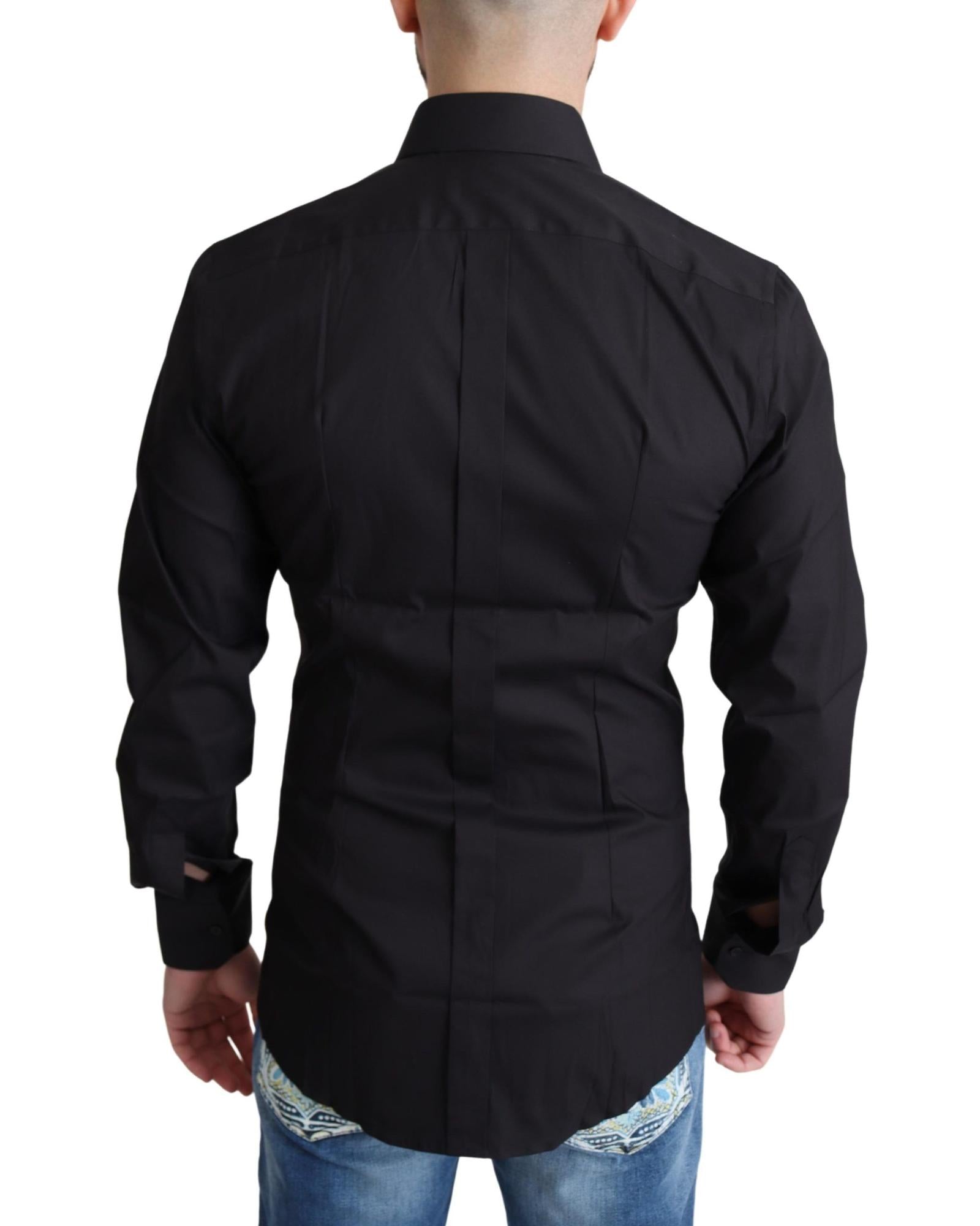 Dolce & Gabbana  Classic Fit Cotton Shirt - Black