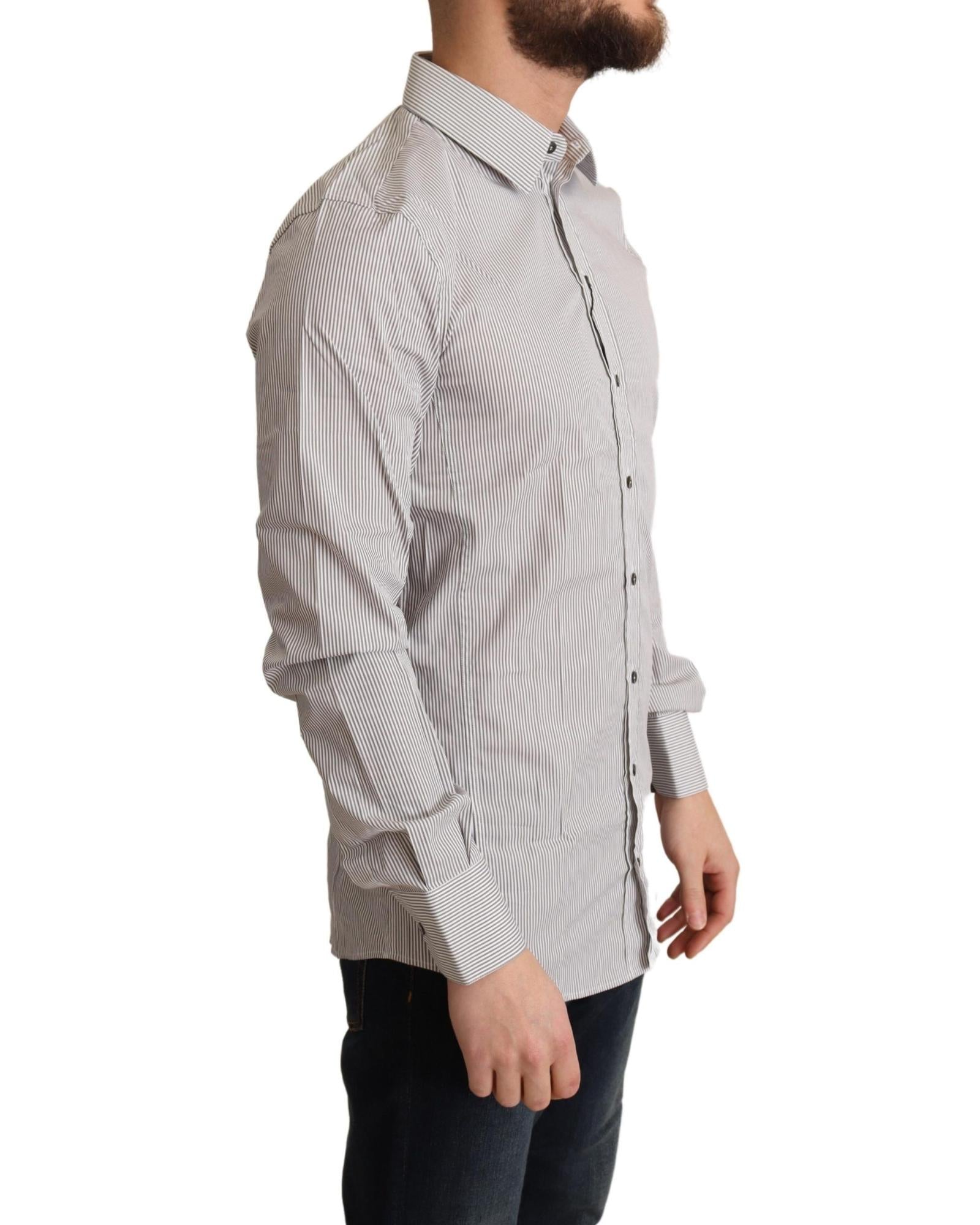 Dolce & Gabbana  Men's Striped Cotton Shirt