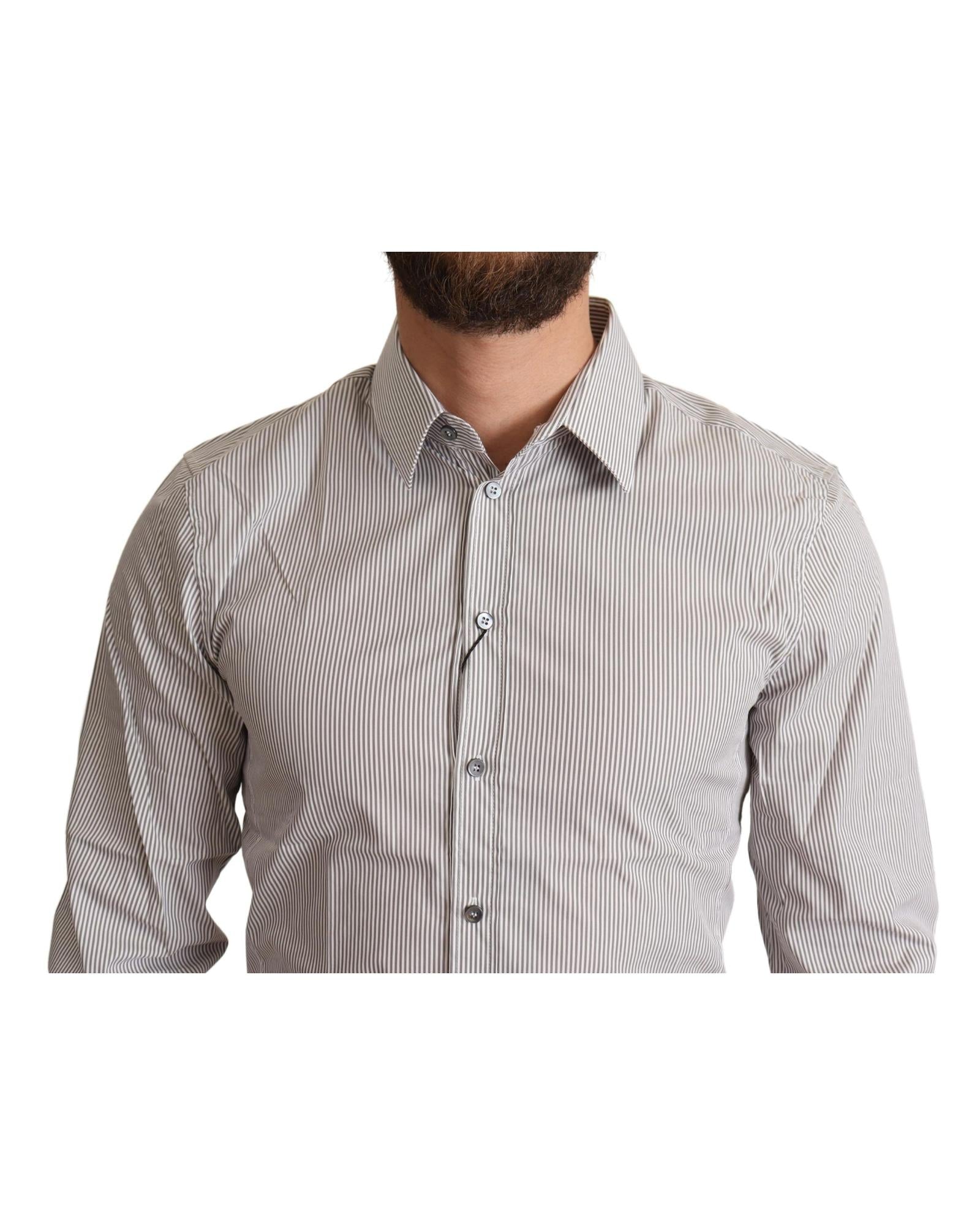Dolce & Gabbana  Men's Striped Cotton Shirt
