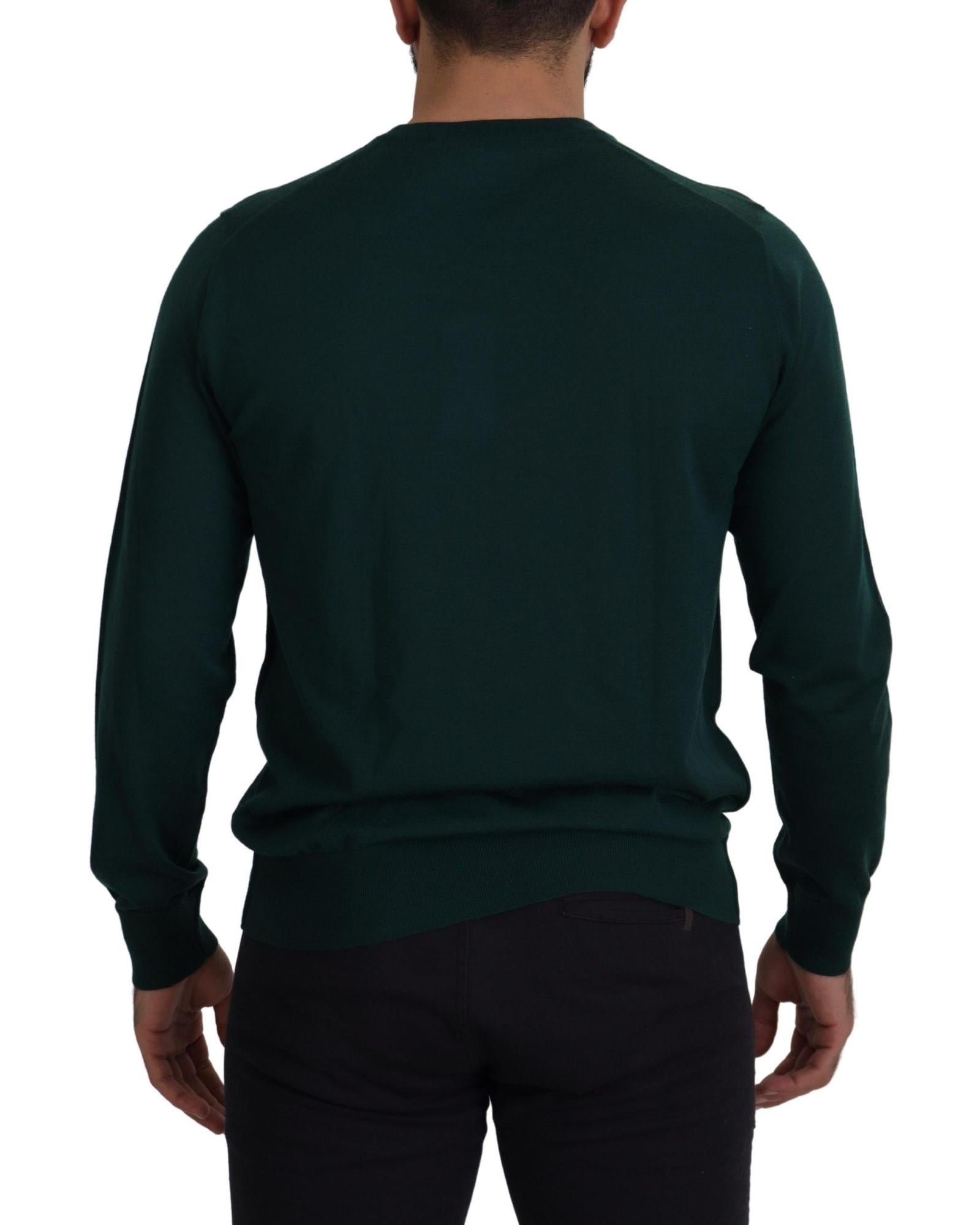 Dolce & Gabbana  Men's Crew Neck Sweater in Green