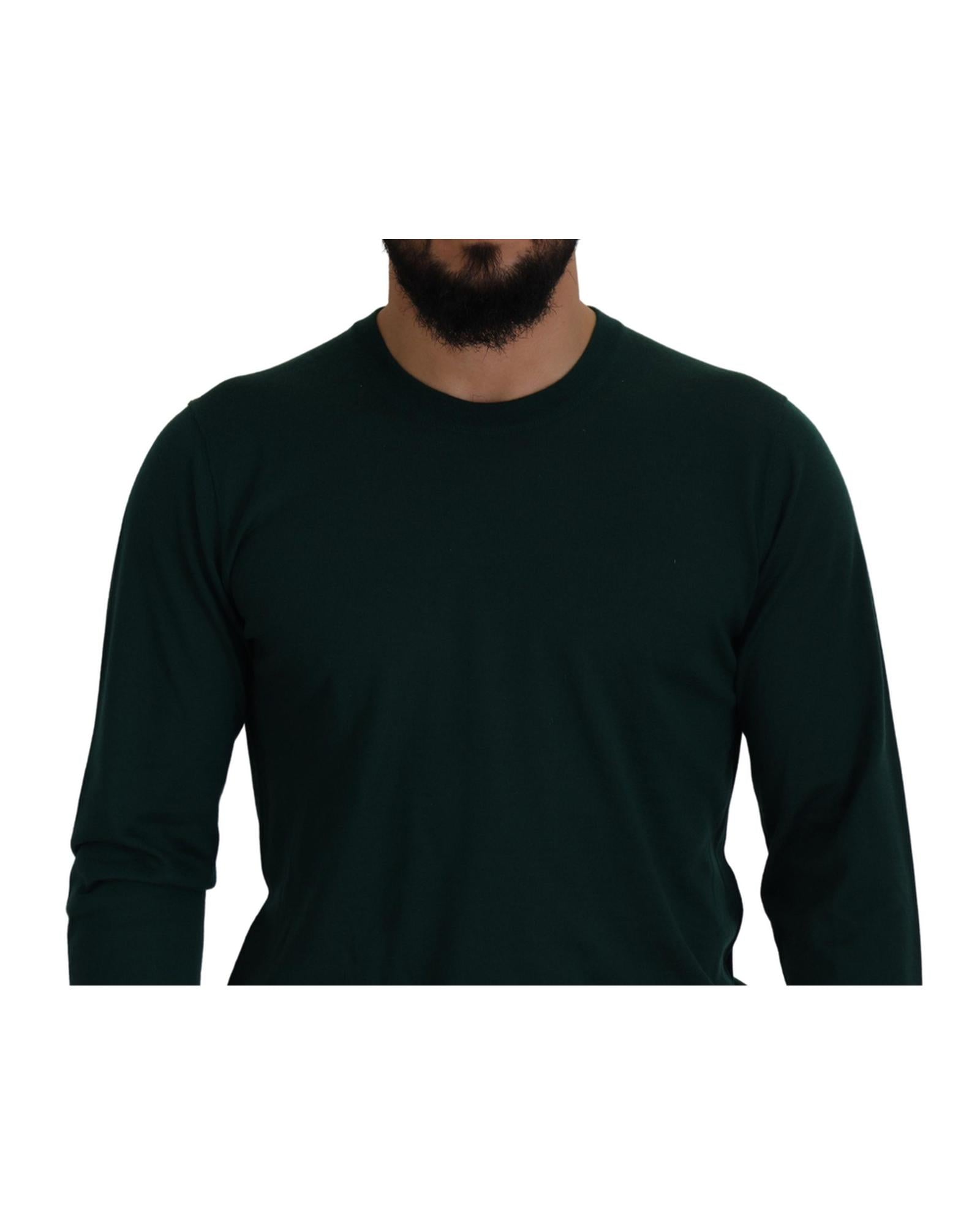 Dolce & Gabbana  Men's Crew Neck Sweater in Green