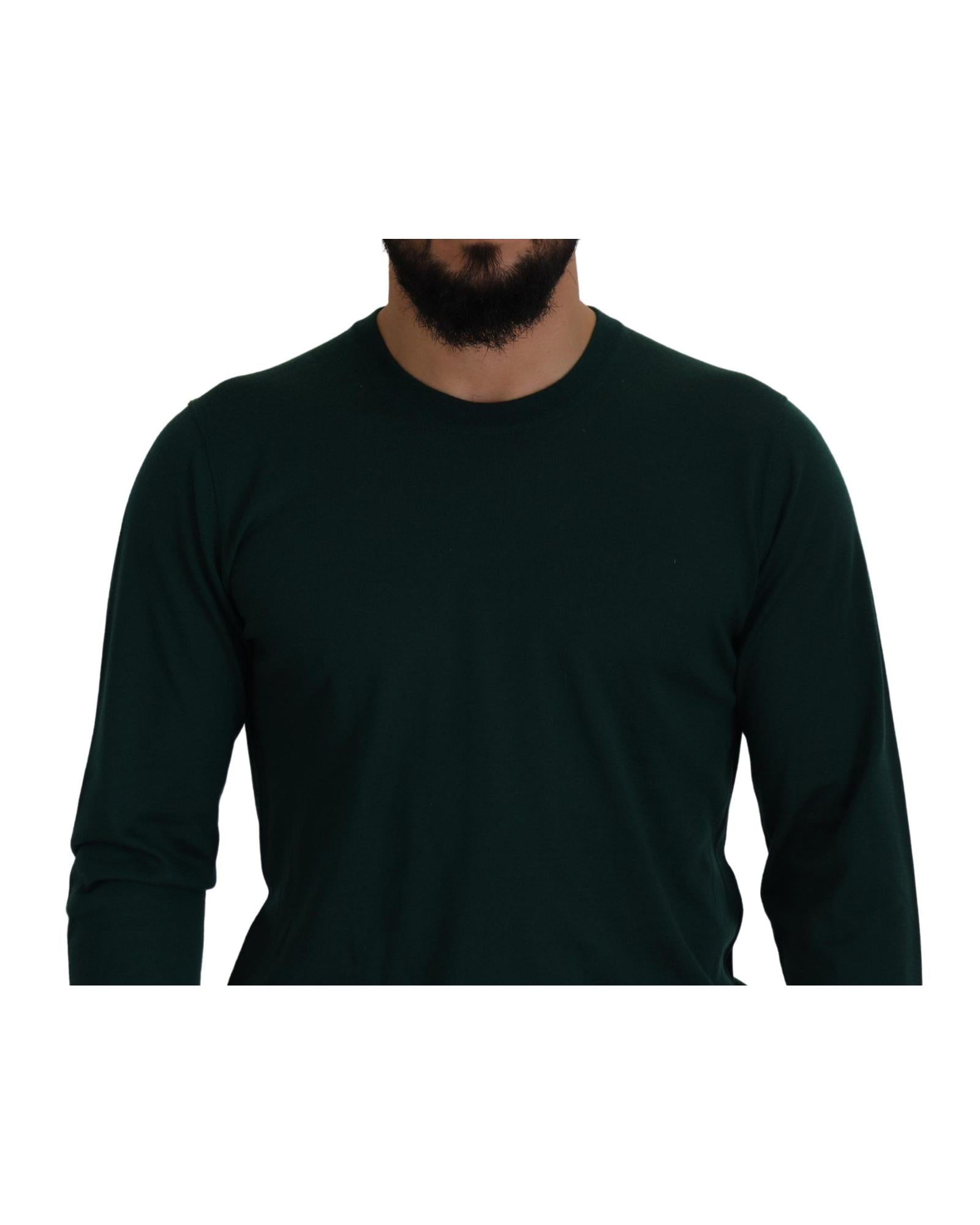 Dolce & Gabbana  Men's Crew Neck Sweater in Green