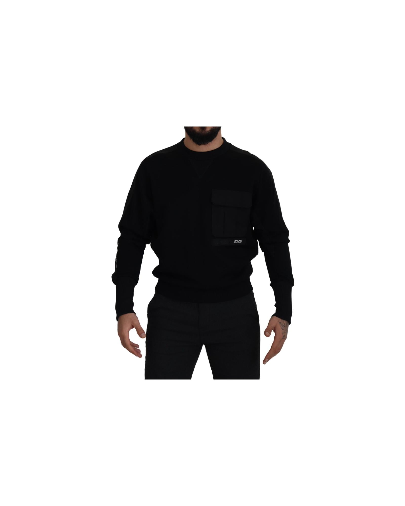 Dolce & Gabbana DG Patch Pocket Sweater Black TSH7889
