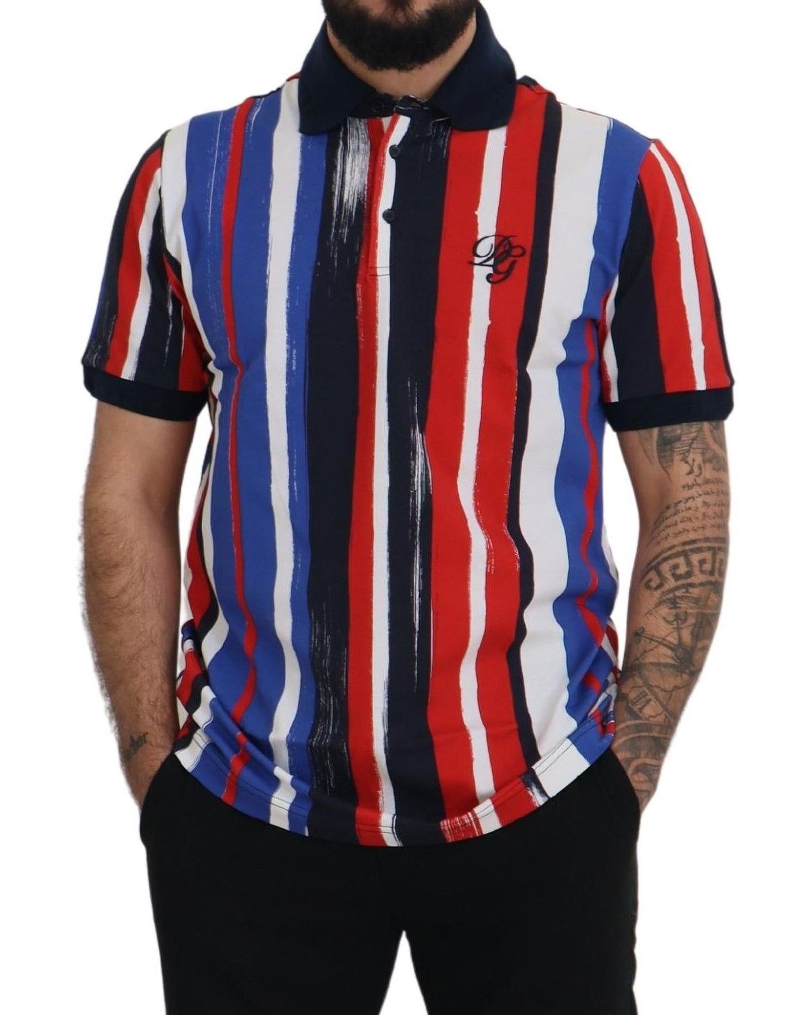 Dolce & Gabbana  Men's Striped Polo Shirt