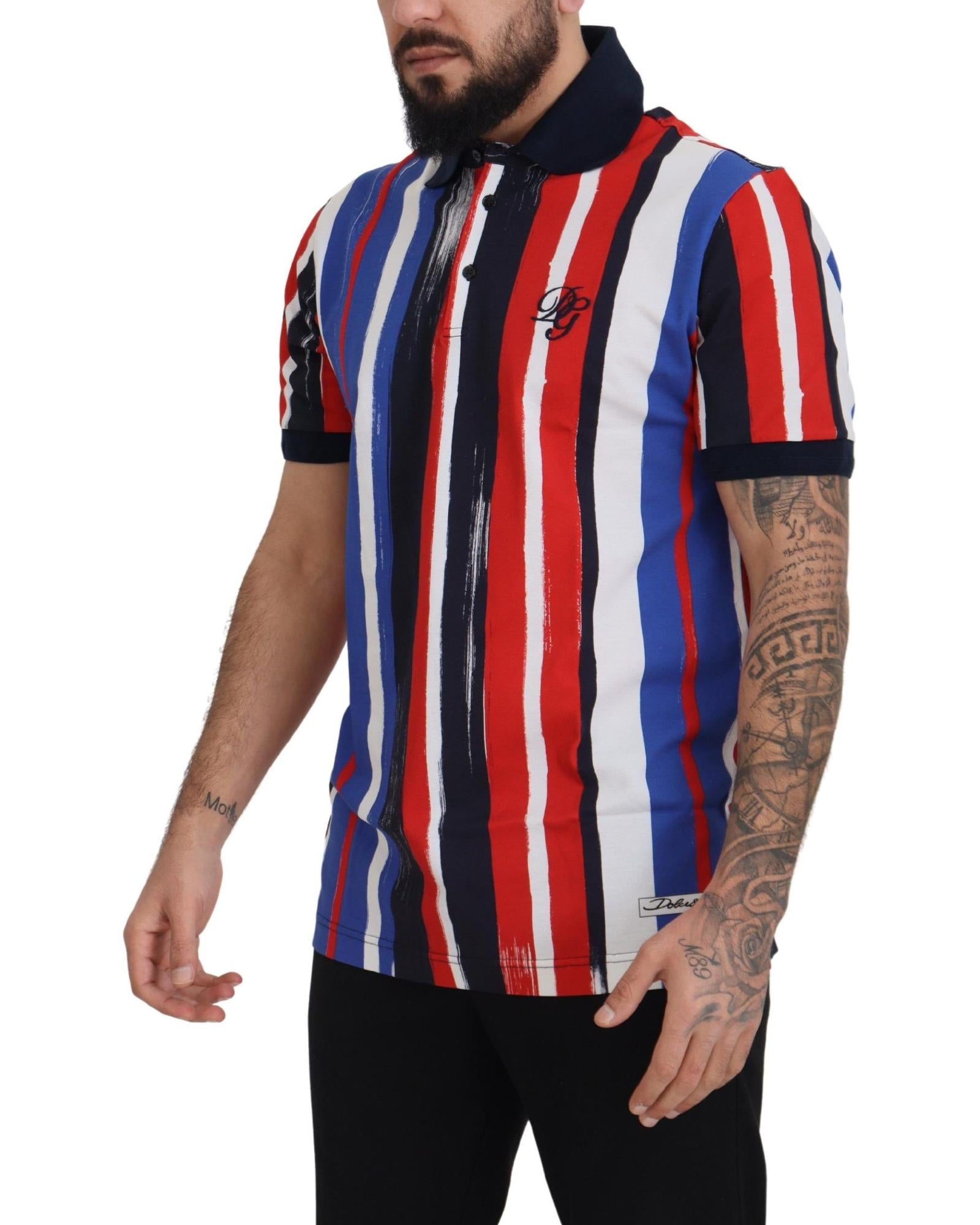 Dolce & Gabbana  Men's Striped Polo Shirt
