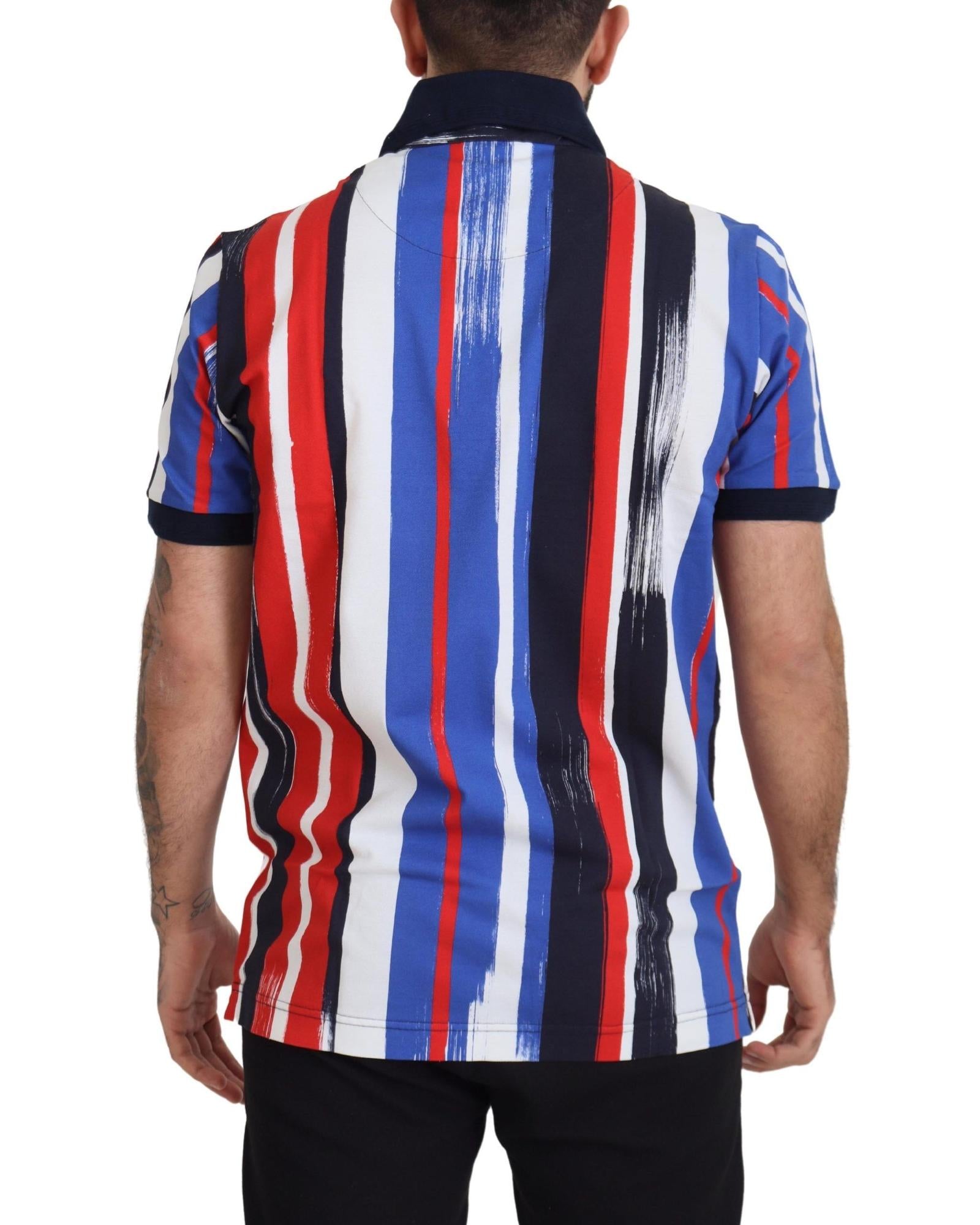 Dolce & Gabbana  Men's Striped Polo Shirt