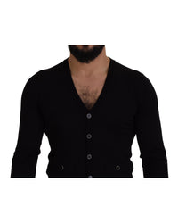 Dolce & Gabbana Button Down Wool Cardigan Sweater