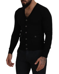 Dolce & Gabbana Button Down Wool Cardigan Sweater