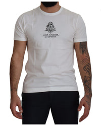Dolce & Gabbana Men's Amor Magister Est Optimus T-Shirt White