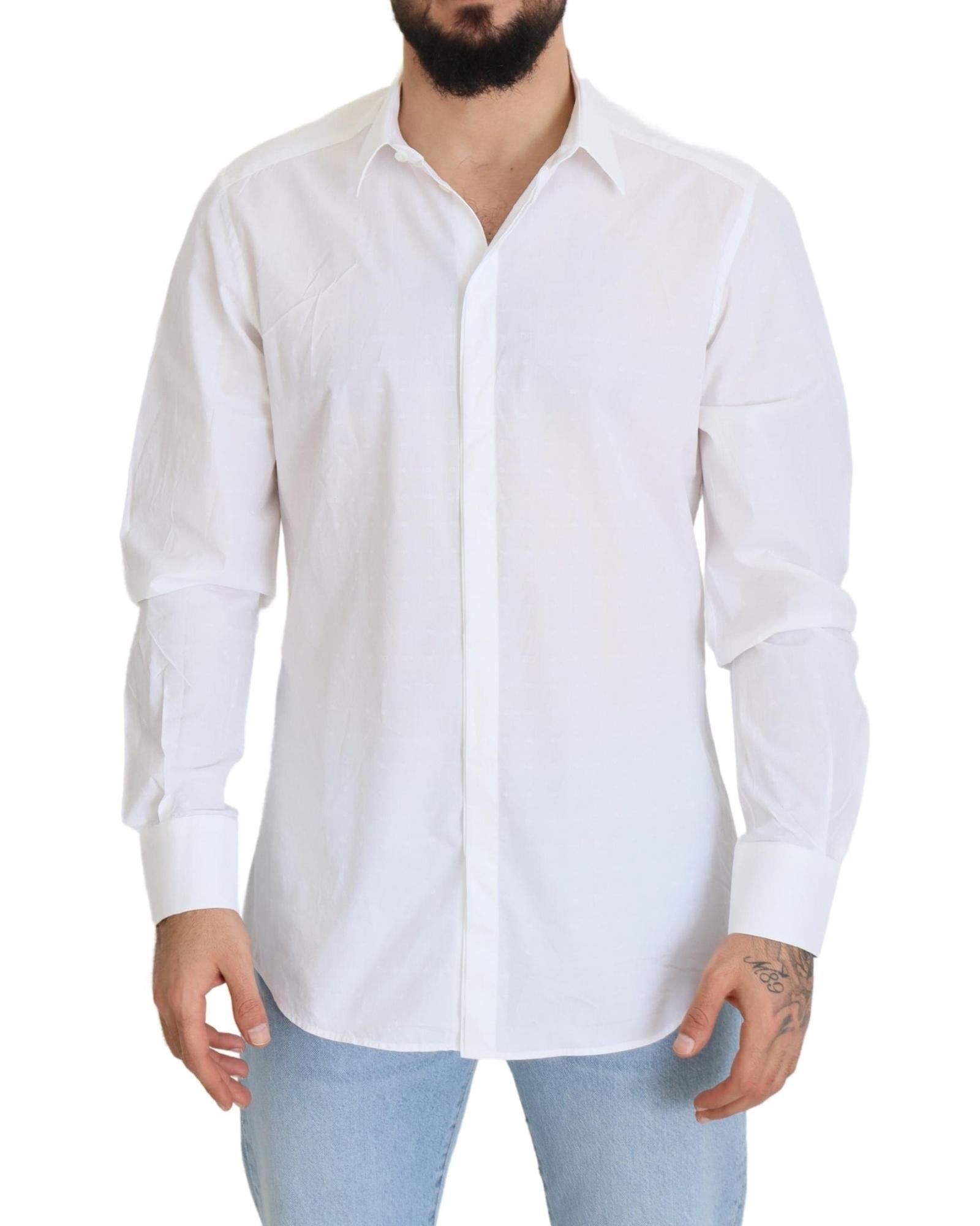 Dolce & Gabbana  Classic Fit Cotton Shirt - White